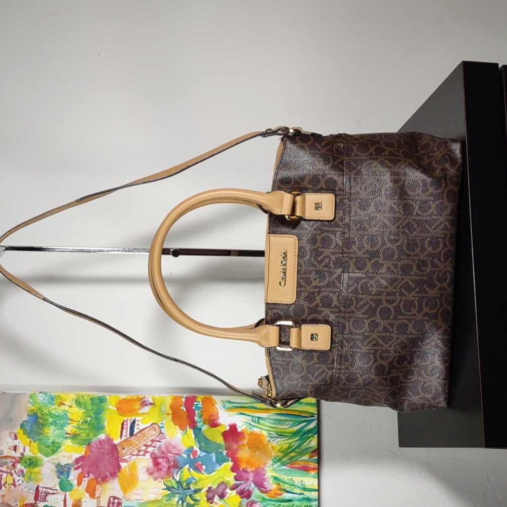 Calvin Klein Signature Monogram Satchel